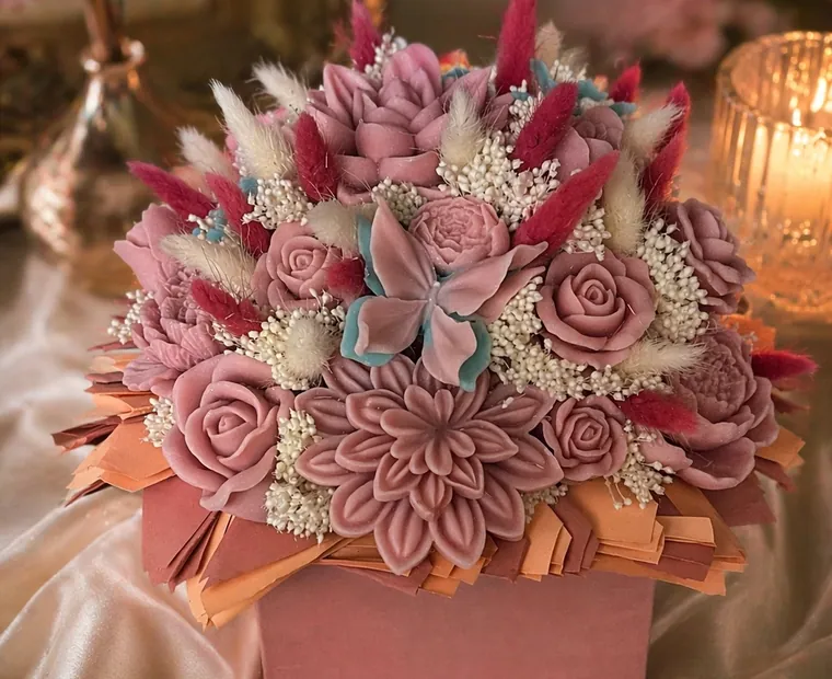 Bouquet artigianale in cera